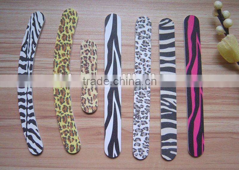 Polka Pattern Promotional Pink Paper Manicure Nail File