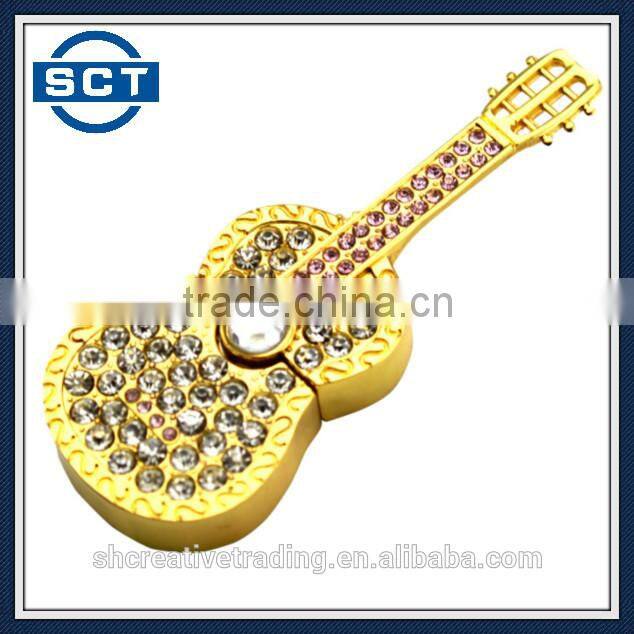 8GB/16GB/32GB Flash Drive USB Crystal Guitar