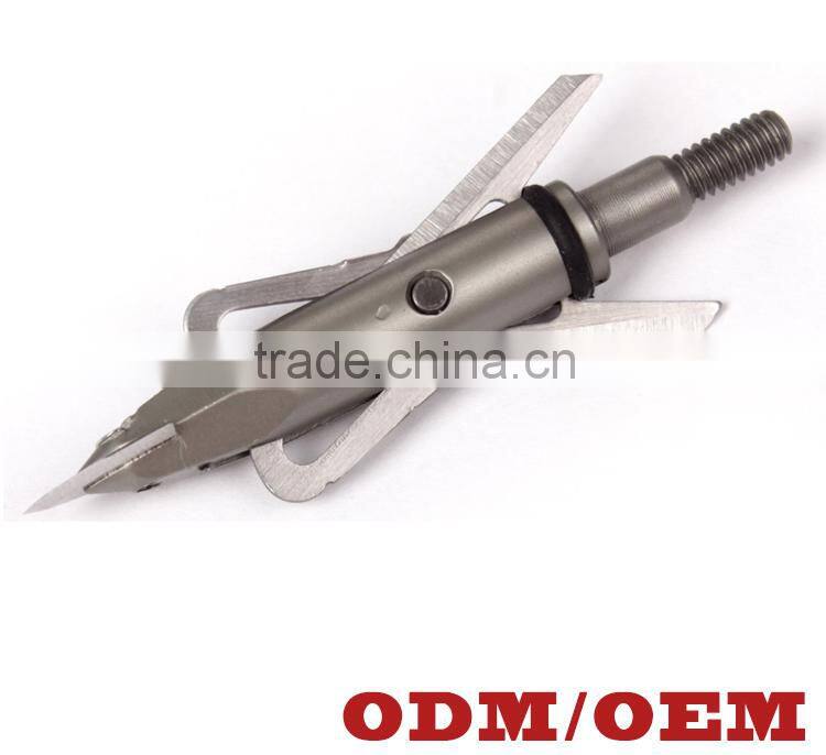 100 Grains Broadheads 2 Blade Stainless Steel for Archery Arrow