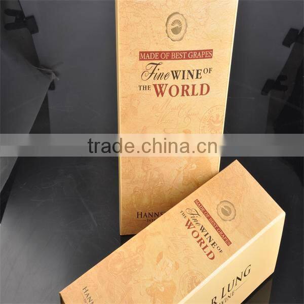 Top quality printing paper wine box