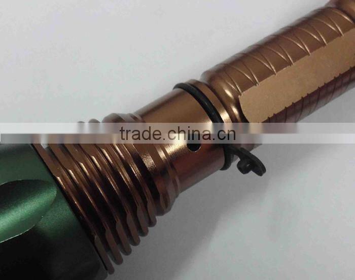 best R3 250 LM rotating zooming multiple mode rechargeable led flashlight