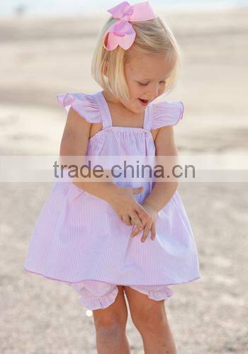 New arrival kids swing set outdoor swing set single Toddler ruffle top western girls clothing ruffle bloomer