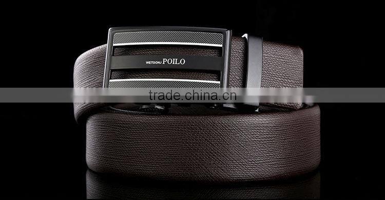 Men luxury metal letters anti-allergy automatic buckle belt