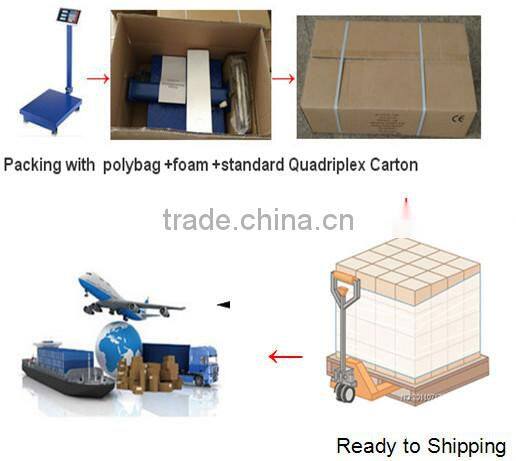 300kg wireless weighing scale with checkered pan