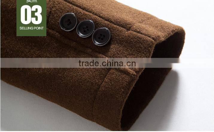 The spring and autumn period and the new men's windbreaker business men's wear brand cashmere cloth coat