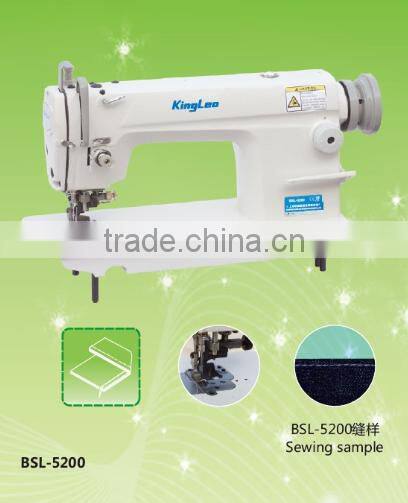 single needle lockstitch industrial sewing machine with edge trimmer cutter