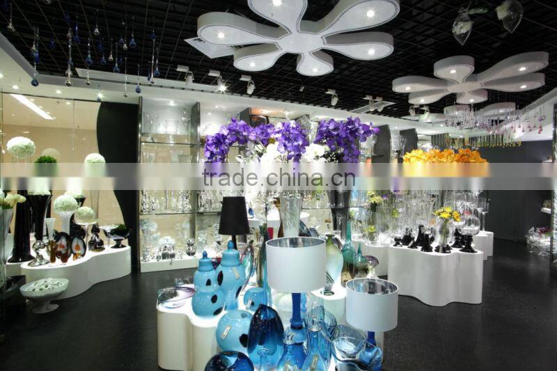 Fancy Cloudy Glassware colored vase