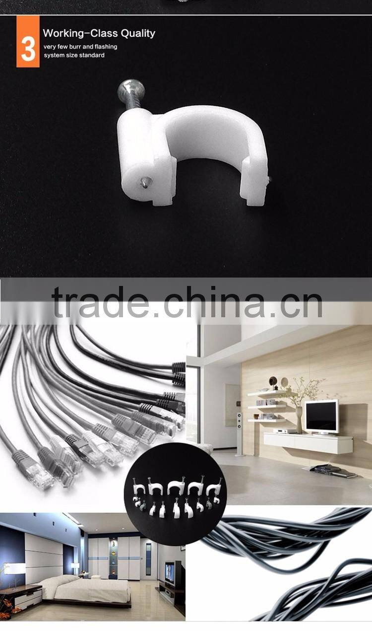 14mm ribbon cabledrop cat6 decorative masonry cable buckle clips