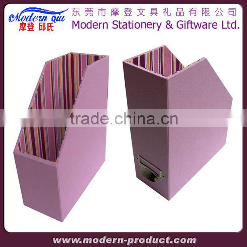 PVC Foldable Desktop Leather Felt Magazine Holder
