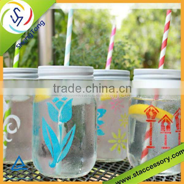 high quality mason jar drinking glass/mason jar