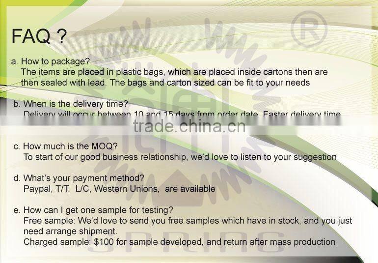 Professional production curain wire metal bed use spring