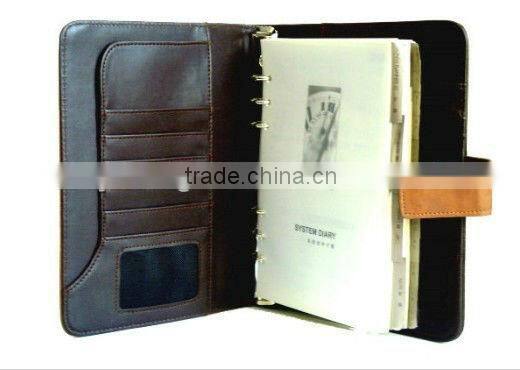 Fashion A5 Leather Organiser Diary with ring binder 2016