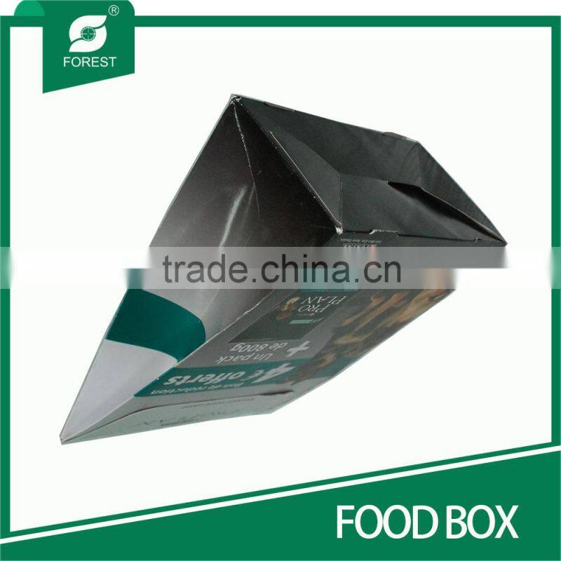 CUSTOM MADE RECYCLABLE CARDBOARD PET FOOD BOX FOR PACKAGING