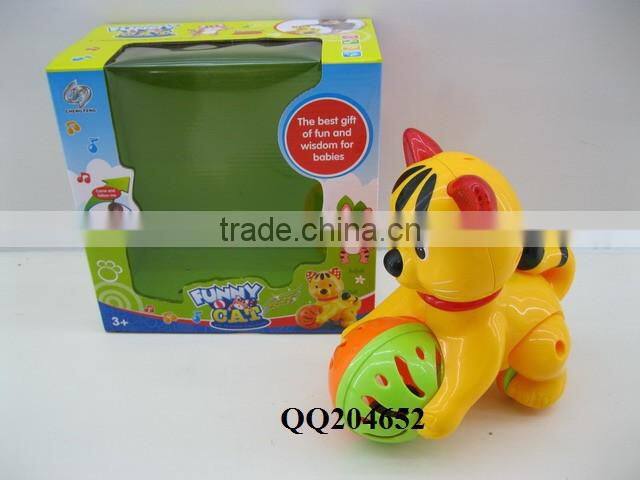 Baby bump & go b/o cartoon horse with light & music
