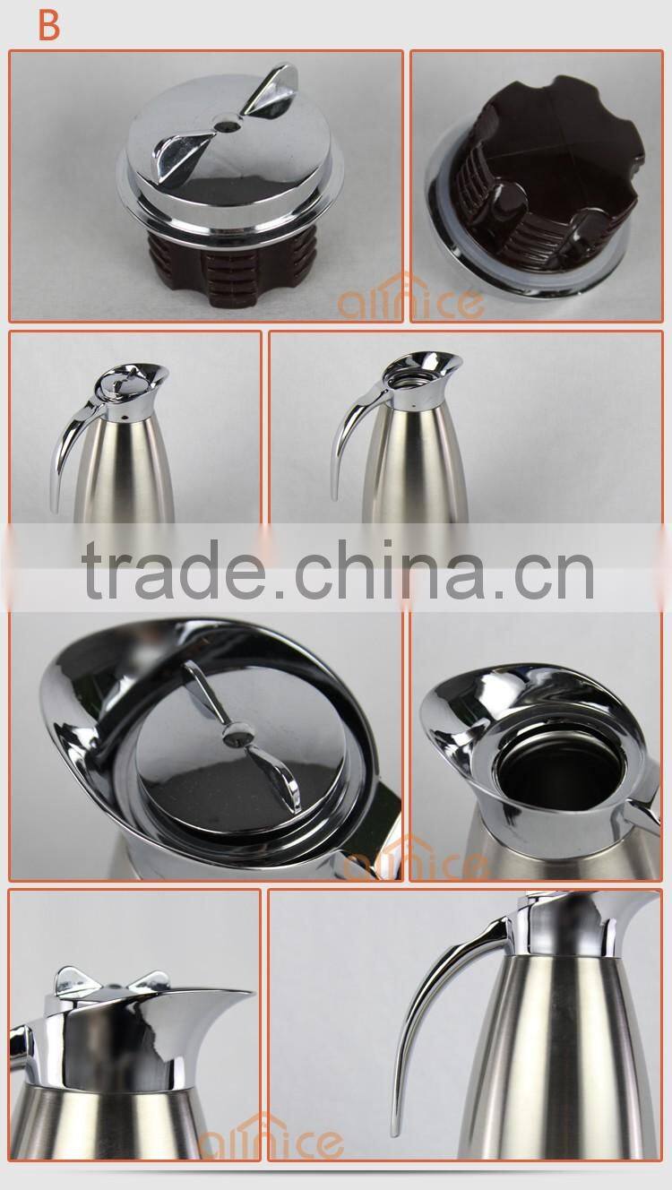 Allnice daily vacuum handle Insulated stainless steel tea carafes /thremal water kettle/coffee carefes