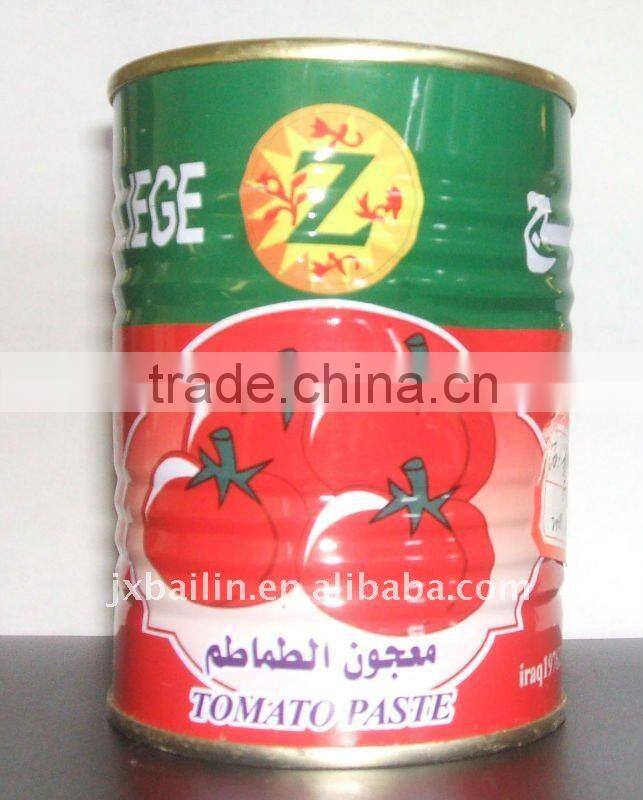 HOT!! cheap 210g canned tomato paste, easy/normal open,