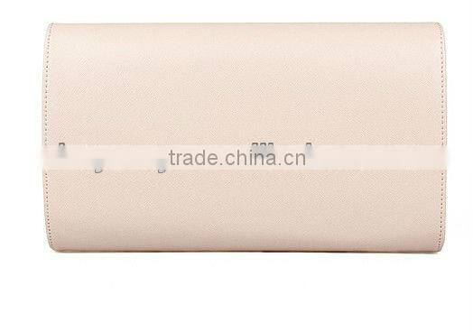 Elegant Purple Plain Leather Clutch Envelope Bag