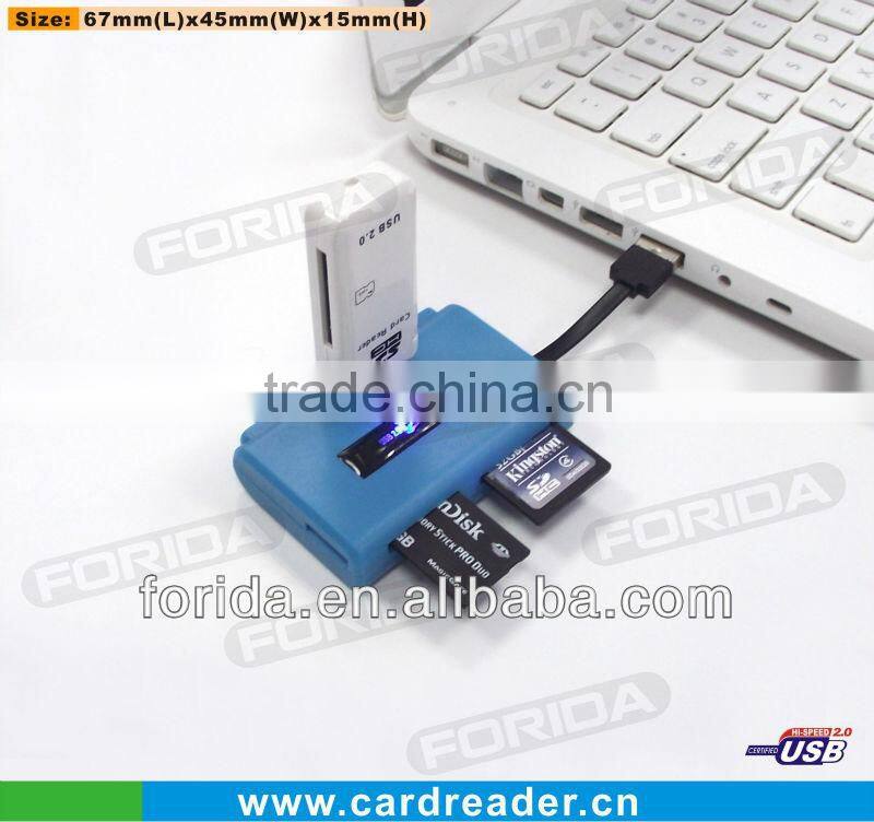 USB 2.0 Hub & Card reader sd/ms/tf---express black usb hub combo