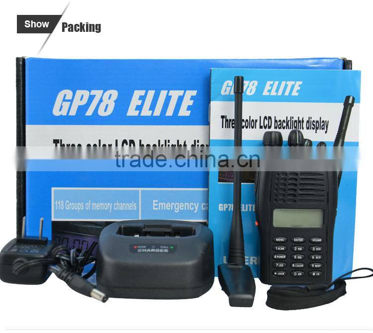 way vhf chinese uhf fm radio GP-78 walkie talkie transceiver