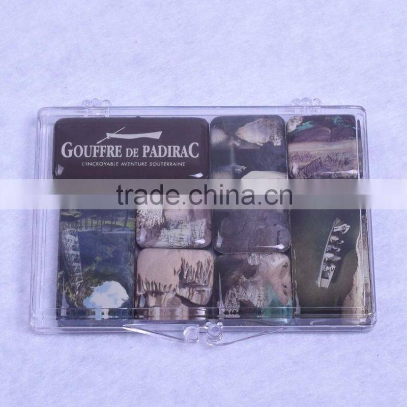 promotional souvenir custom polyresin fridge sticker and magnets with the beauty of art