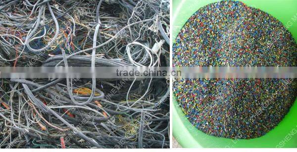 Energy saving and competitive price scrap cable wire recycling machine