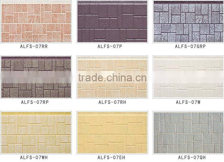 Polyurethane Sandwich Panels decorative embossed wall panels