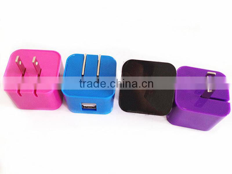 Factory wholesale US folding plug 5V 2A micro usb wall charger portable home wall charger for Samsung Table PC