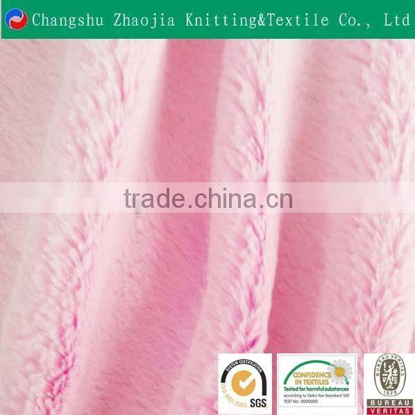 Buy wholesale direct from china 100% polyester weft knitted velboa fabric