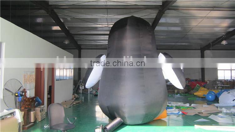 customized inflatable penguin model for advertising