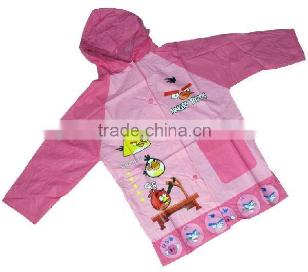red waterproof PVC raincoat