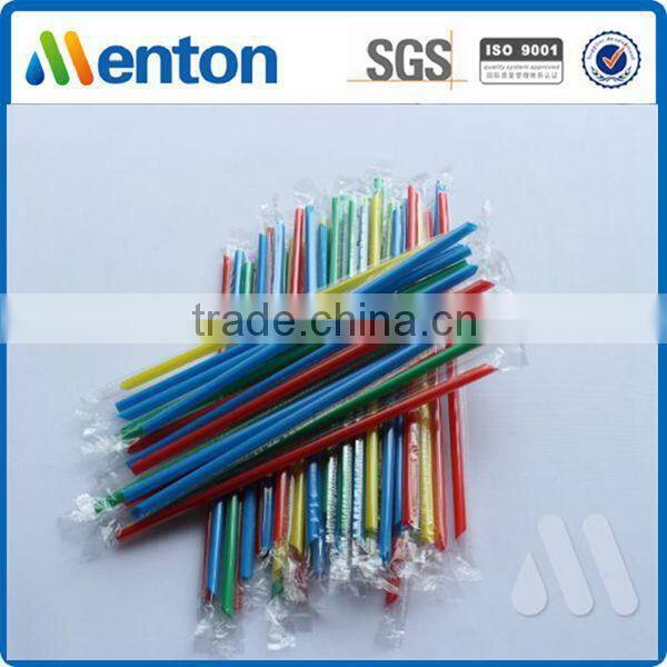 Yiwu Mengte new design hot sales colorful thick juice box straw wrap film