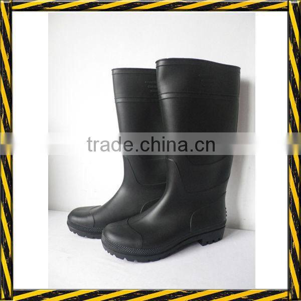 Black cheap pvc rain boots 38.5cm or 32cm height