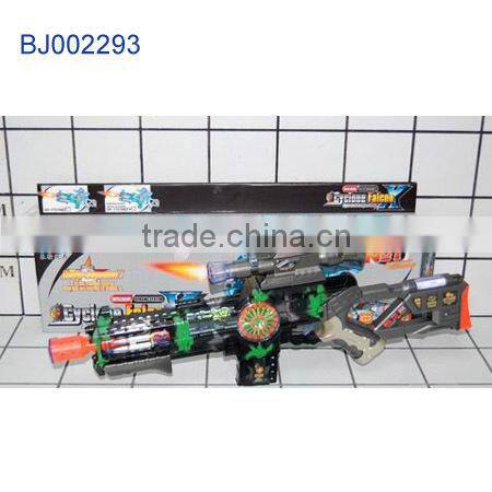 new item army toy gun blue plastic b/o toy sound gun