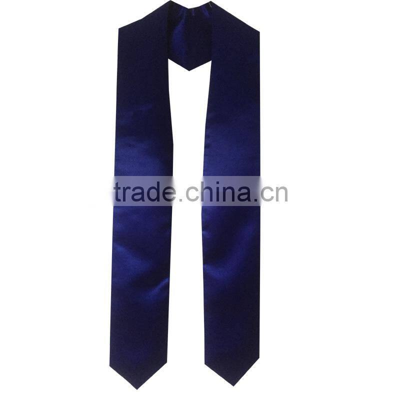 Plain Navy Graduation Stoles