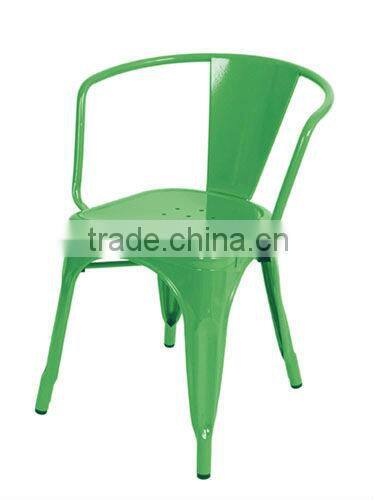 Marais dining chair high back armless cheap metal chairs