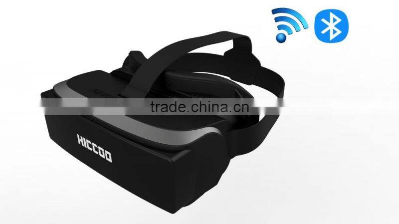 HICCOO 80" Virtual Screen sex video cardboard 3D VR IMAX Private Cinema Virtual Reality Glasses With wifi,bluetooth