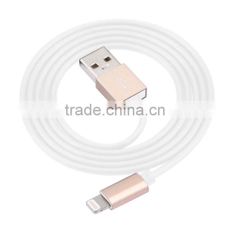 MFi certificate TPE jacket alloy casing usb to 8pin cable