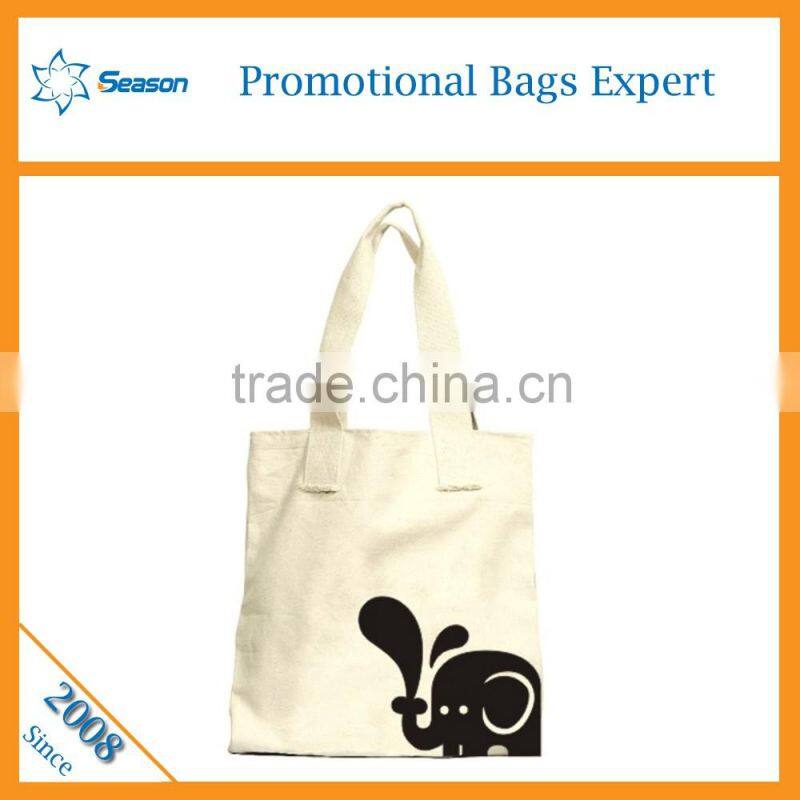 White color Yiwu supplier Canvas shopping tote bag cotton for OEM