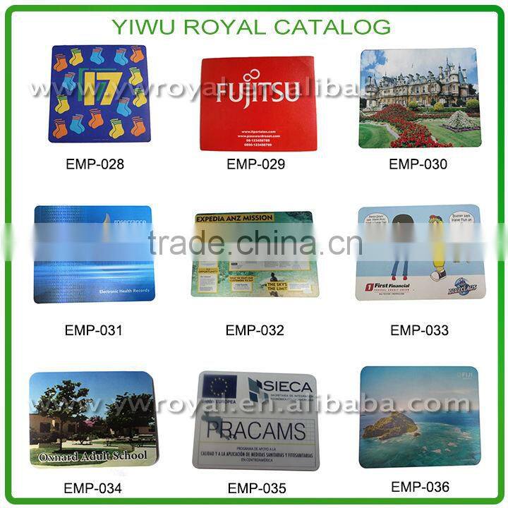 Custom Logo Printed Hard PVC Surface Best Mouse Mat