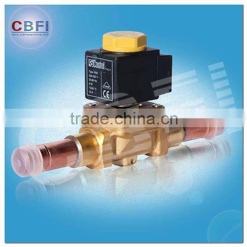 Electric containerized block ice maker for African areas