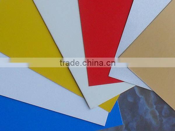 white color coated Polyester (PE) prepainted aluminum sheet for car