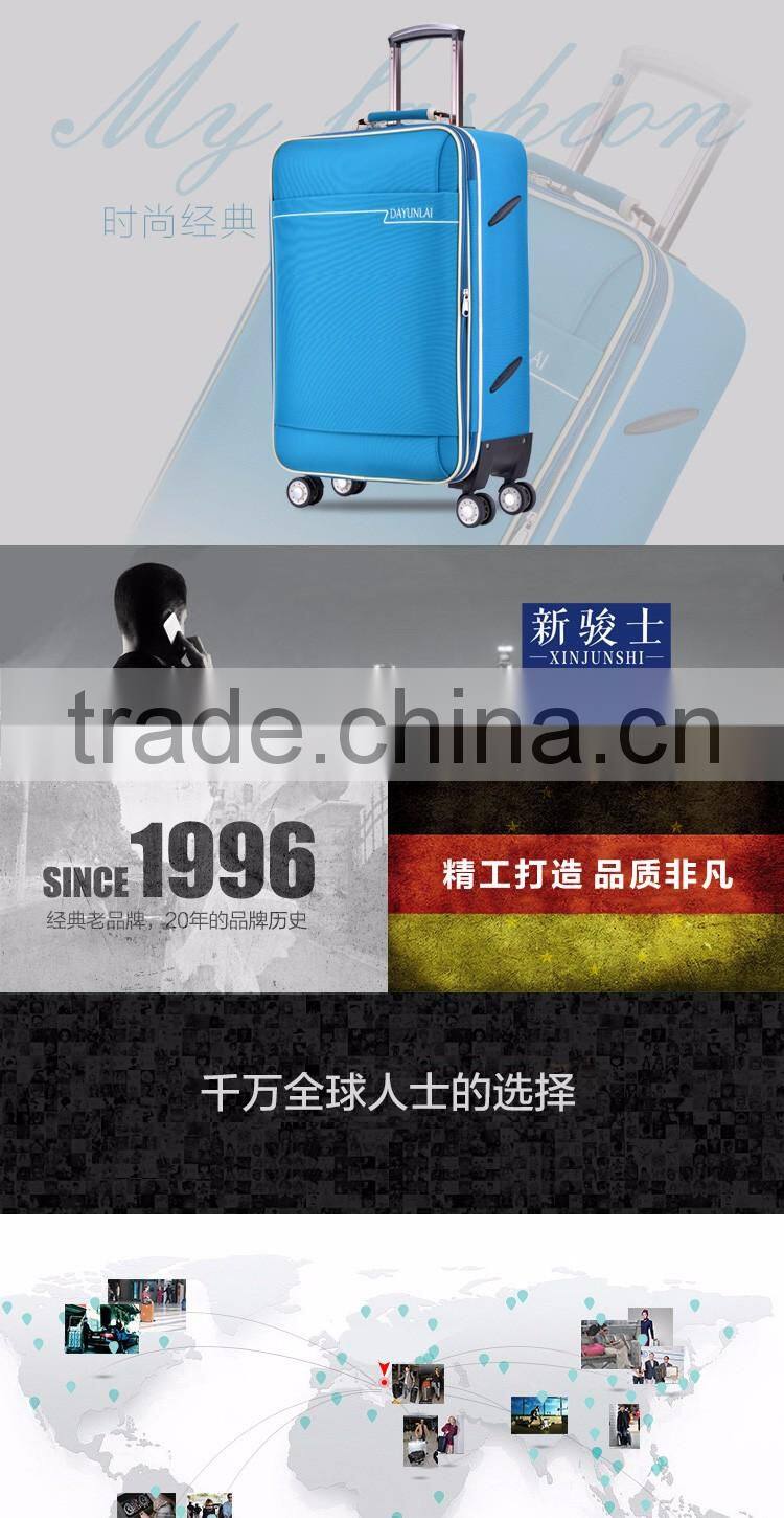 Packaging & Shipping Canvas With Fabric Trolley Travel Luggage Cheap Travel Case Wheeled Luggage Used Lugggae For Sale