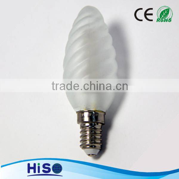 hot led dimmable lamp c35 3w e14 360 degree with icecream shape