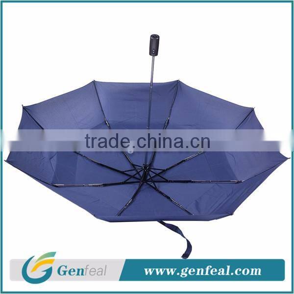 8k fiberglass ribs windproof fold advertising umbrella with custom logo print