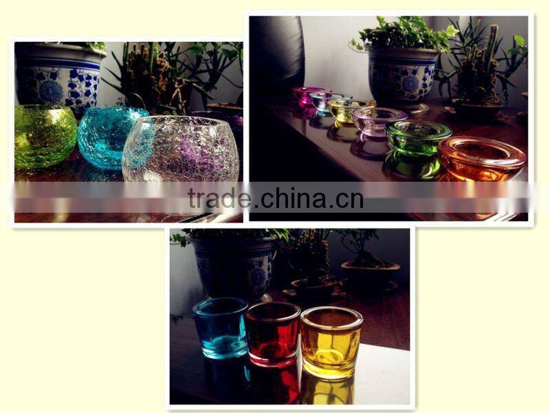 electroplate glass candle cup