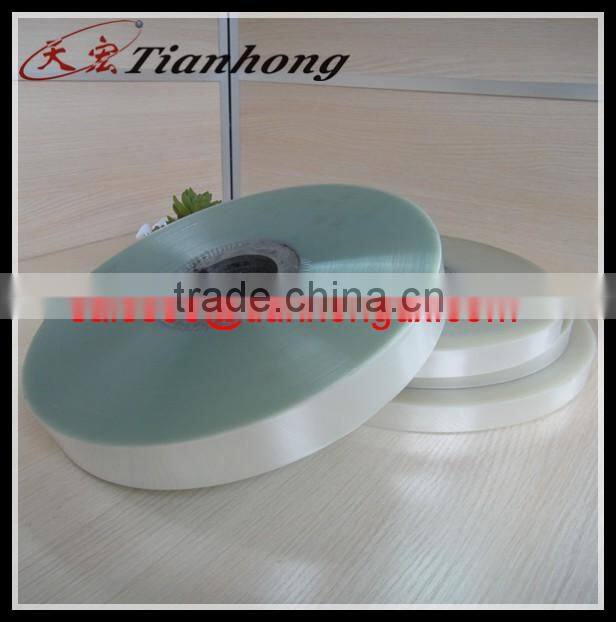 discount light green color polester PET mylar tube tape used for stretch film aluminium foil price wrapping PET melinex coil