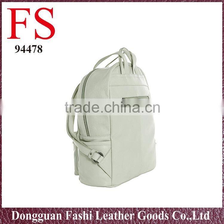 Hiking new genuine leather backpack for school girls