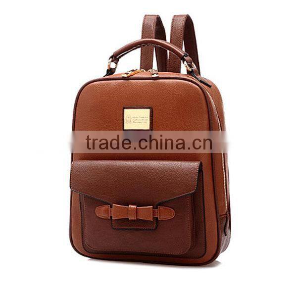 china alibaba lady leisure time leather fashionable backpack