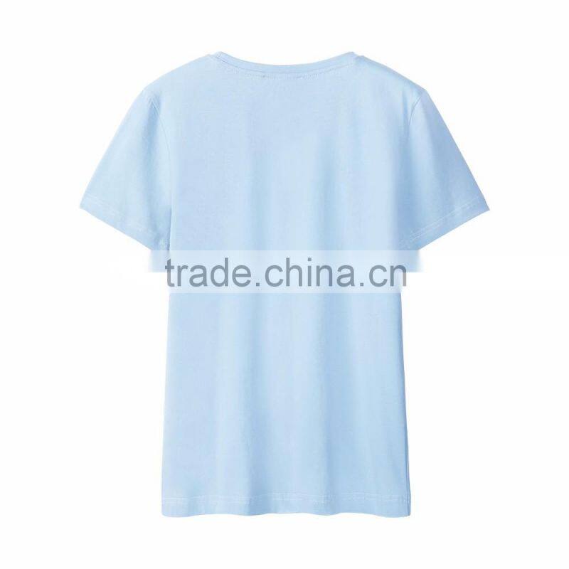manufacturer china custom women's clothing cotton loose bluk custom t shirt latest shirt designs for women