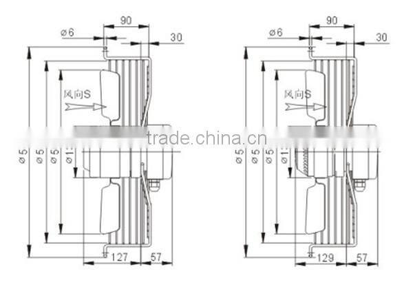 YWF4D-500mm Series external rotor Axial fan